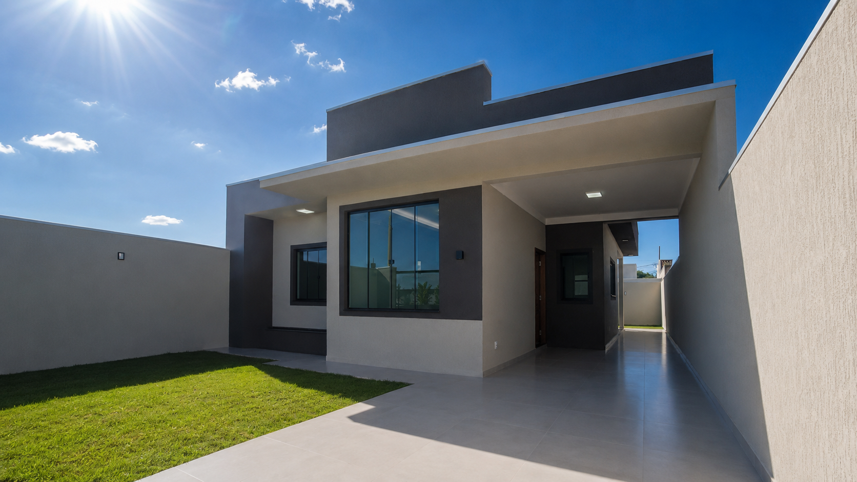 Fachada contemporânea de imóvel à venda pela Roccaal